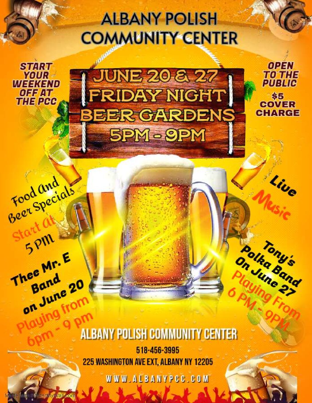 June 20 and 27 Friday Night Beer Gardens